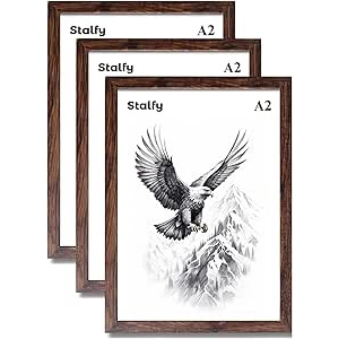 Stalfy A2 Eagle Picture Frame – Wood Effect, Single or 3 Pack - Image 3