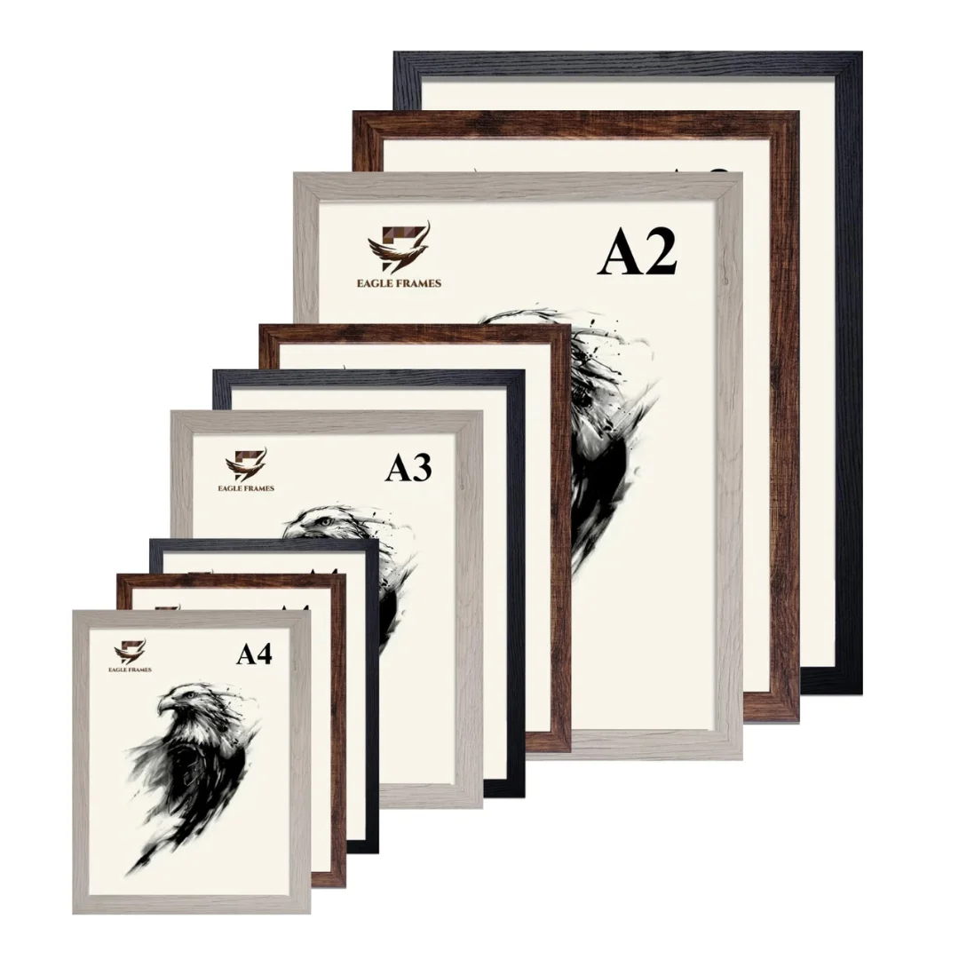 Stalfy A2 Eagle Picture Frame – Wood Effect, Single or 3 Pack - Image 4