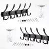 Stalfy Wall Coat Rack Hooks – Pack of 2, 5‑Hook Rails