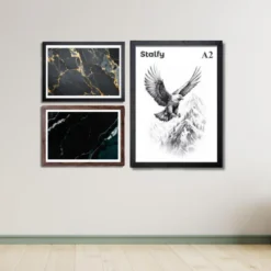 Alternative view of Stalfy A2 Eagle Picture Frame – Wood Effect, Single or 3 Pack